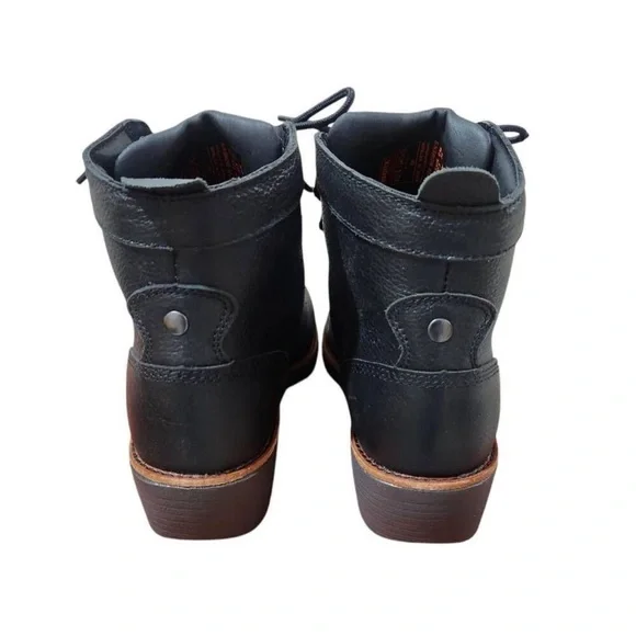 NEW WORX By Red Wing Shoes Black Steel Toe Boots - Picture 6 of 13